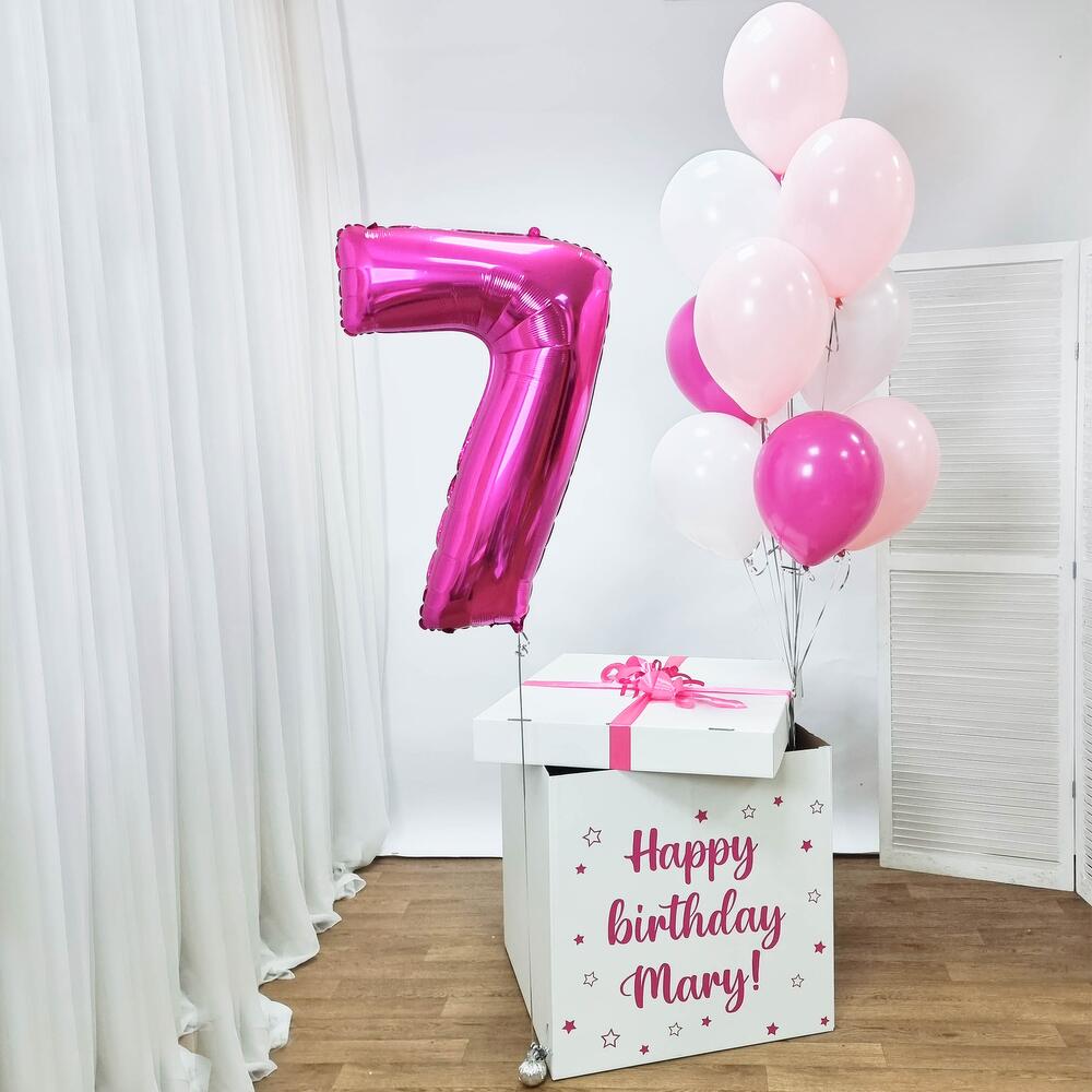 Коробка с шарами «Для девочки»